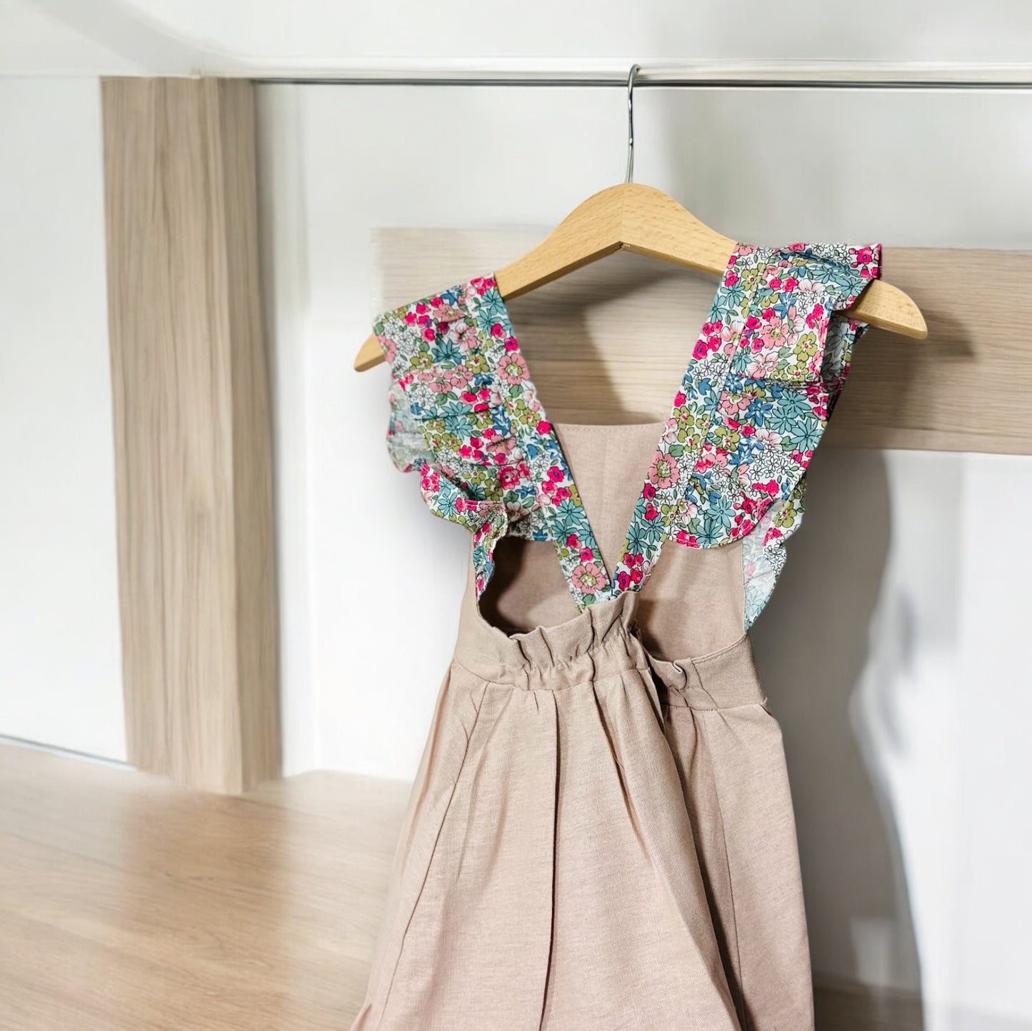VESTIDO LINO ROSA GARDENIA ROSA