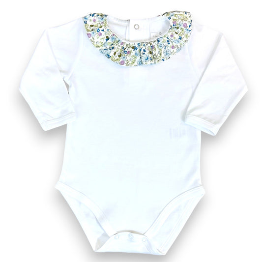 BODY ALGODÓN PIMA CON VUELO LIBERTY JARDÍN ESMERALDA